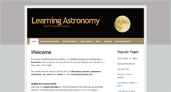 Desktop Screenshot of learningastronomy.com